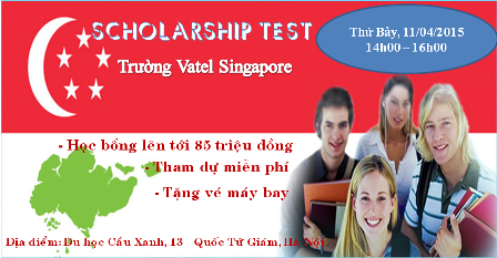 Thông báo lịch thi và phỏng vấn học bổng du học Singapore